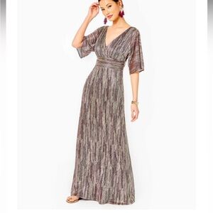 Elegant Multicolor Maxi Dress